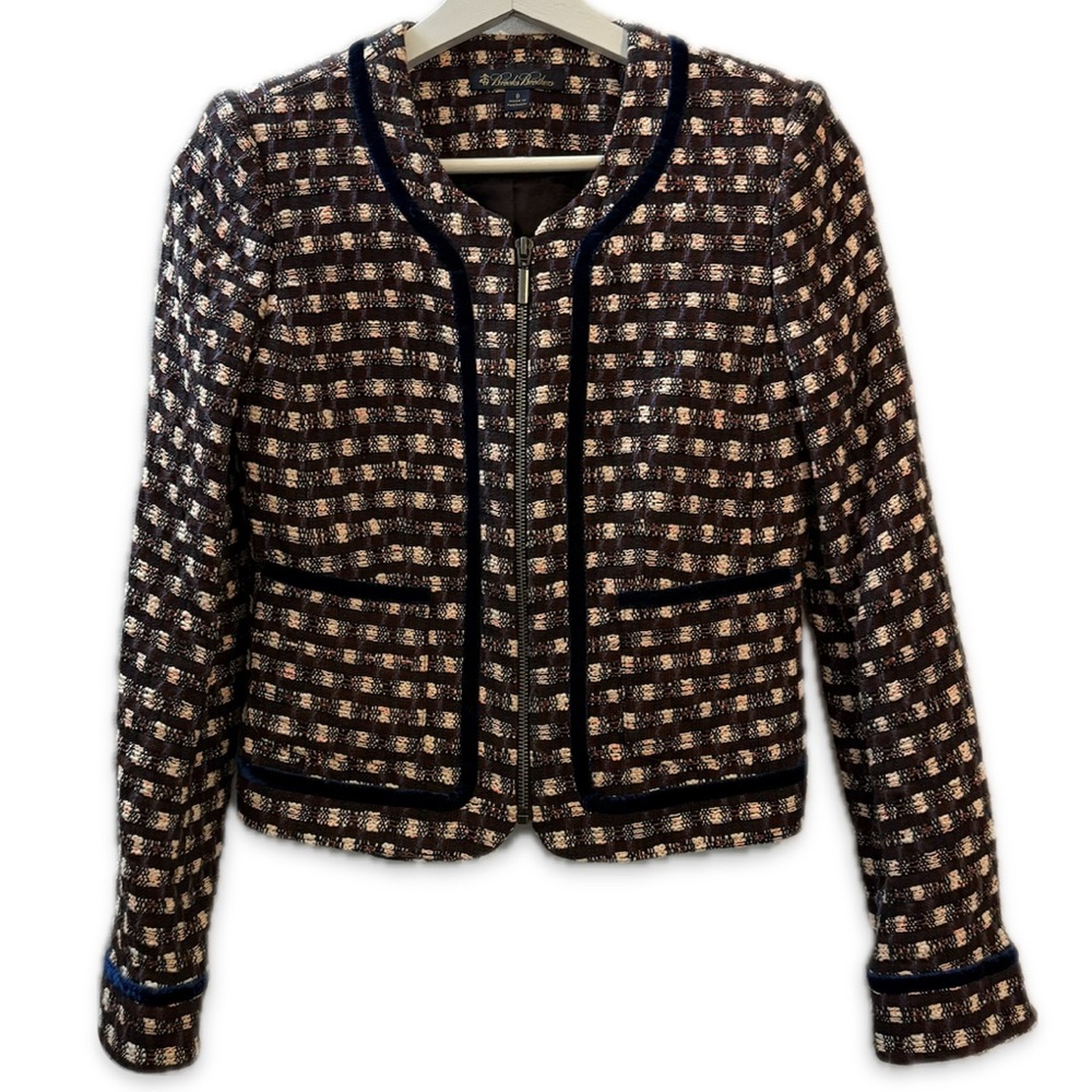Brooks Brothers Tweed Cropped Jacket Size 0